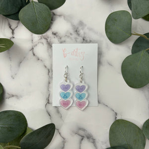 Candy Hearts Earrings