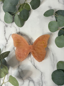 Pink Shimmer Butterfly - Resin Art