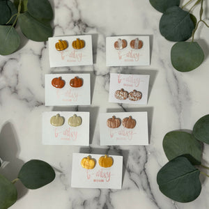 Pumpkins - Clay Studs