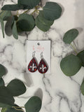 Teardrop Fleur de Lis - Earrings