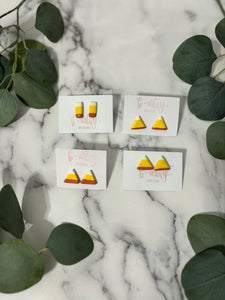 Candy Corn - Clay Studs