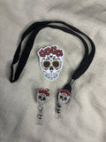 Sugar Skull - Badge Reel / Lanyard