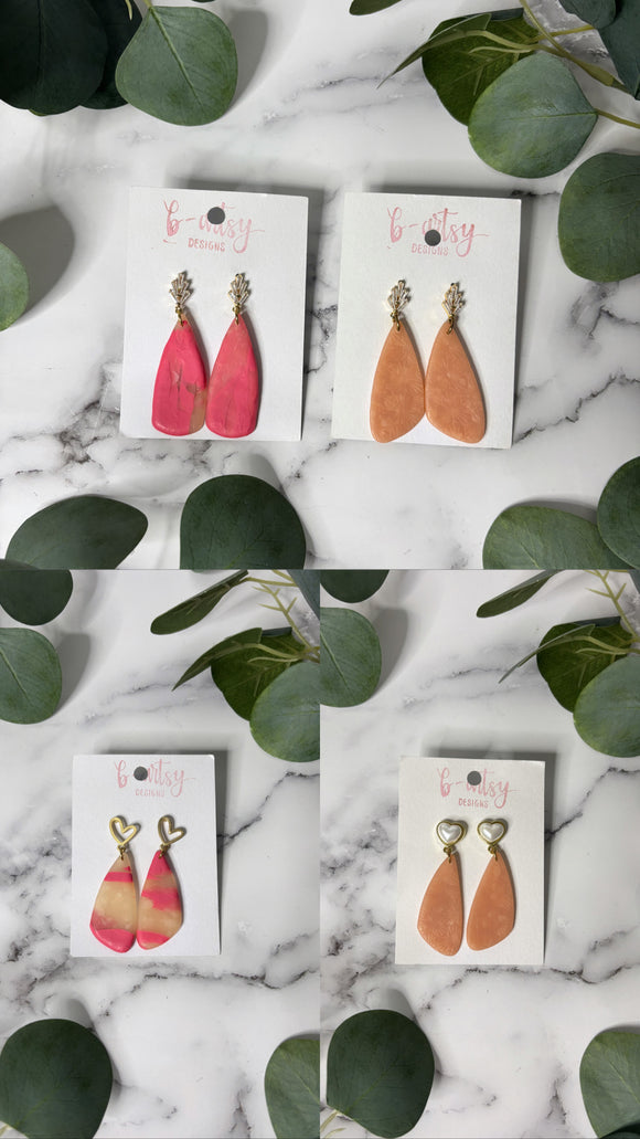 Pink Clay - Earrings