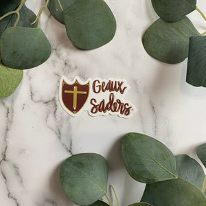 Geaux Saders - Brother Martin High School - Sticker